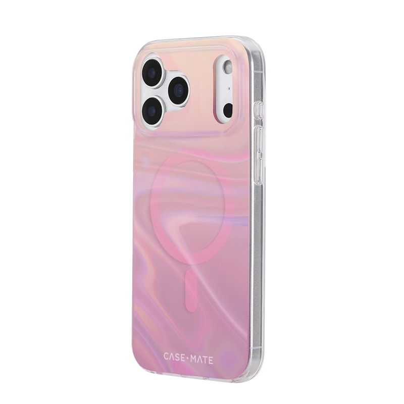Case-Mate Peach Bubble MagSafe Case for iPhone 17 Pro Max - Iridescent