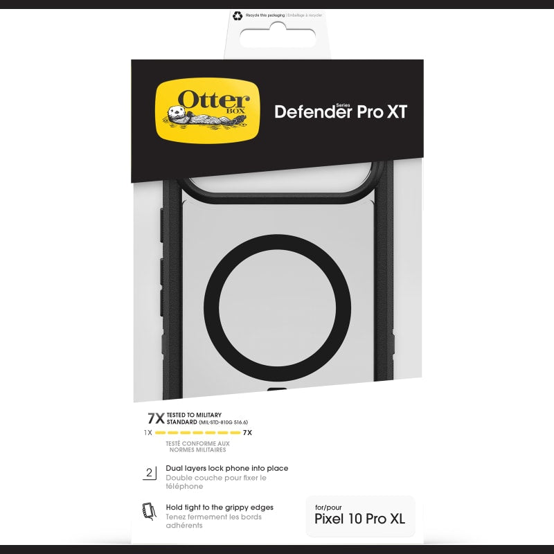 OtterBox Defender Pro XT Case with Magnets for Google Pixel 10 Pro XL - Dark Side Black