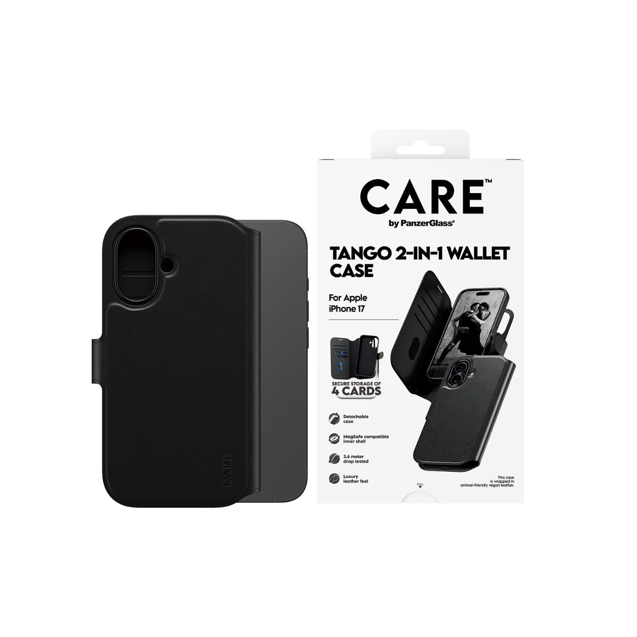 PanzerGlass CARE by Feature Tango Magsafe Case for iPhone 17- Black