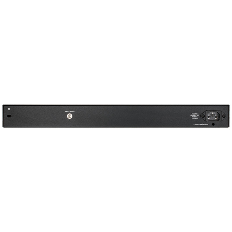 D-Link 28-Port Gigabit Smart Managed PoE Switch with 28 RJ45 - Black