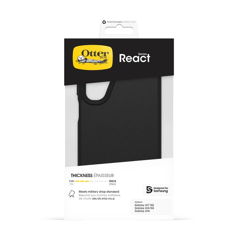 OtterBox React Case for Samsung Galaxy A17/A16 5G - Black
