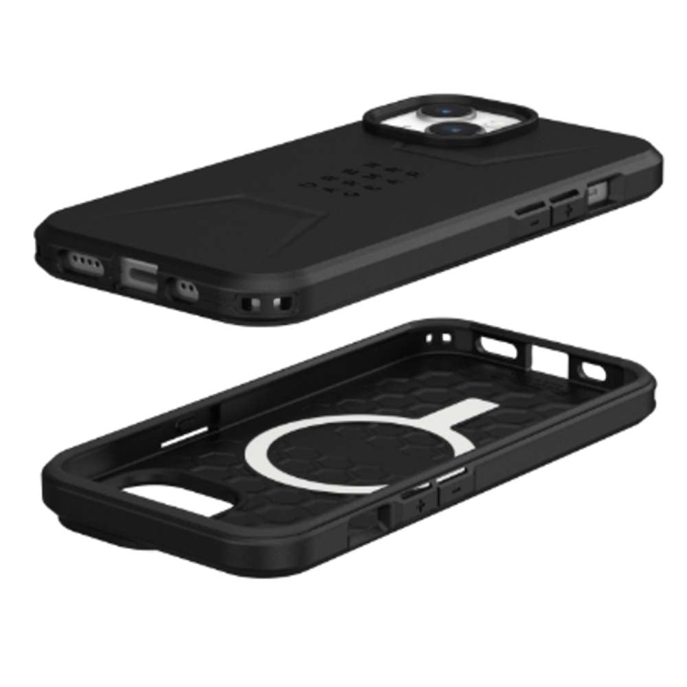 UAG Civilian Magsafe Back Case for iPhone 15 Plus - Black
