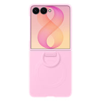 Samsung Silicone Ring Magnet Case for Galaxy Z Flip8 - Pink
