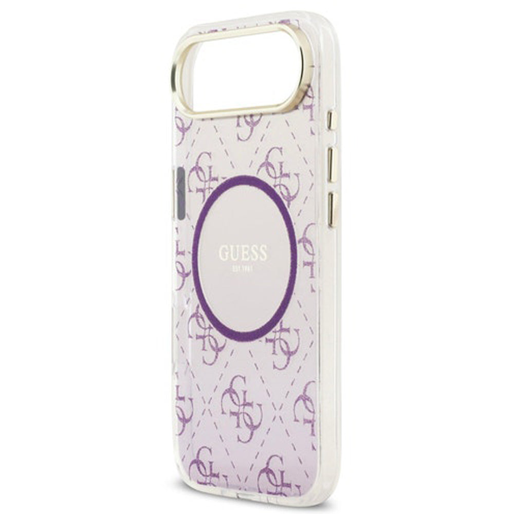 Guess 4G Glitter Gradient MagSafe Case for iPhone Air - Purple