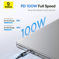 Thumbnail for Baseus Display 2 Fast Charging Data Cable USB-C to USB-C 100W 1M - White