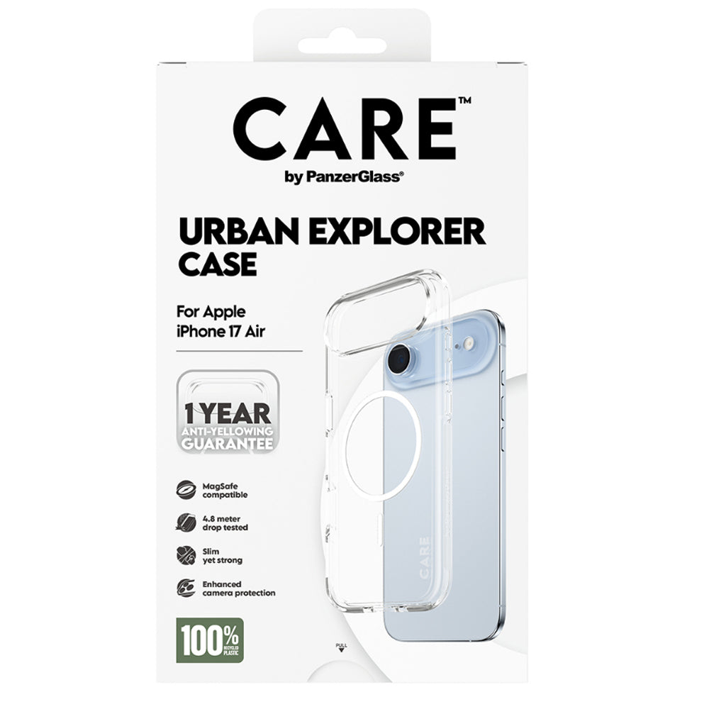 PanzerGlass CARE by Urban Explorer MagSafe Case for iPhone Air - Clear/White