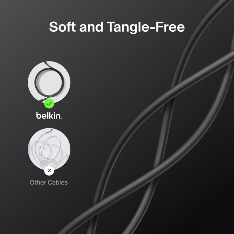 Belkin Boost Charge Universally compatible USB-C to C 60W Cable 1m- Black