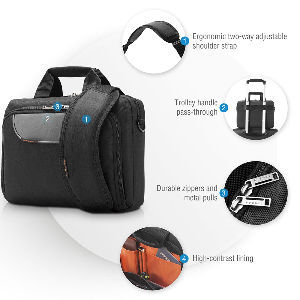 Everki Advance iPad, Tablet, Ultrabook Laptop Bag Briefcase up to 11.6-Inch