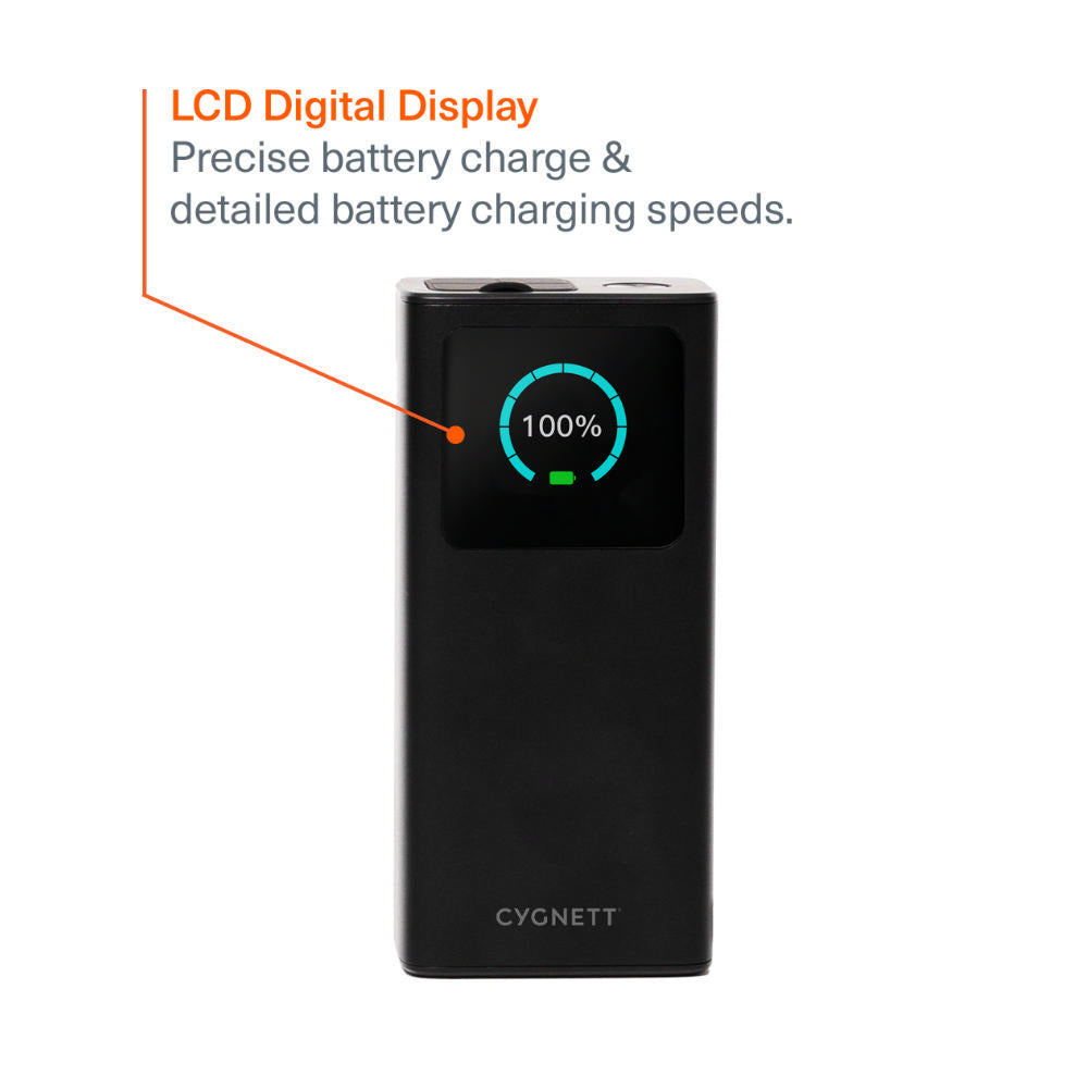 Cygnett Titan PD 3.0 65W 30000mAh Laptop Power Bank - Black