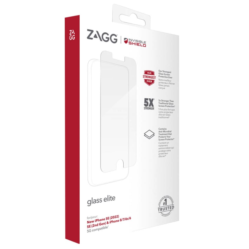 InvisibleShield GE Screen Protector For iPhone SE/ 8/ 7/ 6/ 6S - Clear