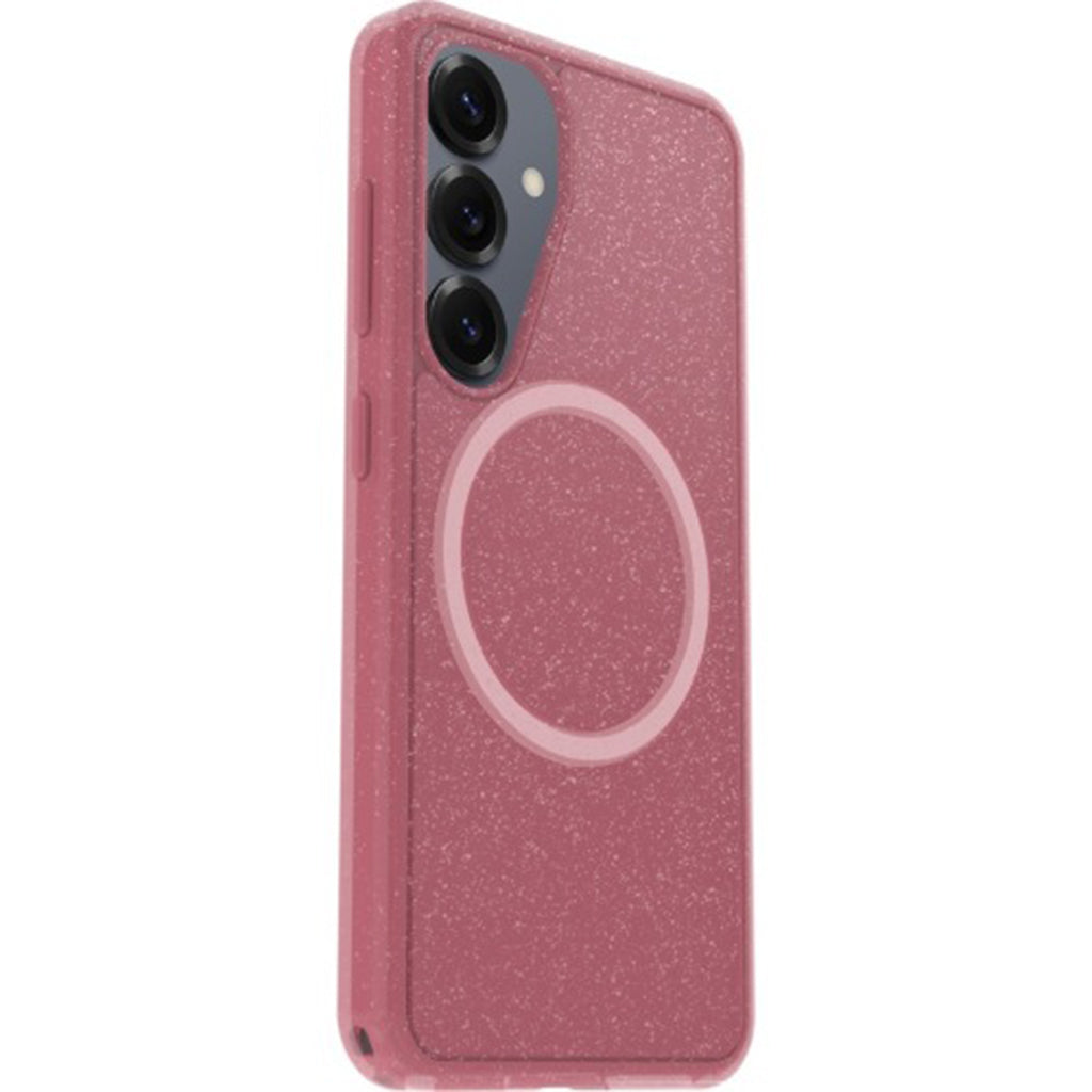 OtterBox Symmetry Magnets Foxberry Case for Samsung Galaxy S25+ 5G (6.7") - Clear/ Pink