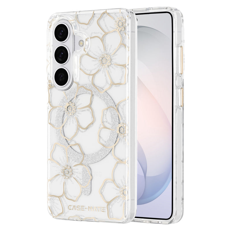 Case Mate Floral Gems Case with Magnet for Samsung Galaxy S26 - Gold