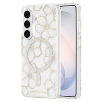 Thumbnail for Case Mate Floral Gems Case with Magnet for Samsung Galaxy S26 - Gold