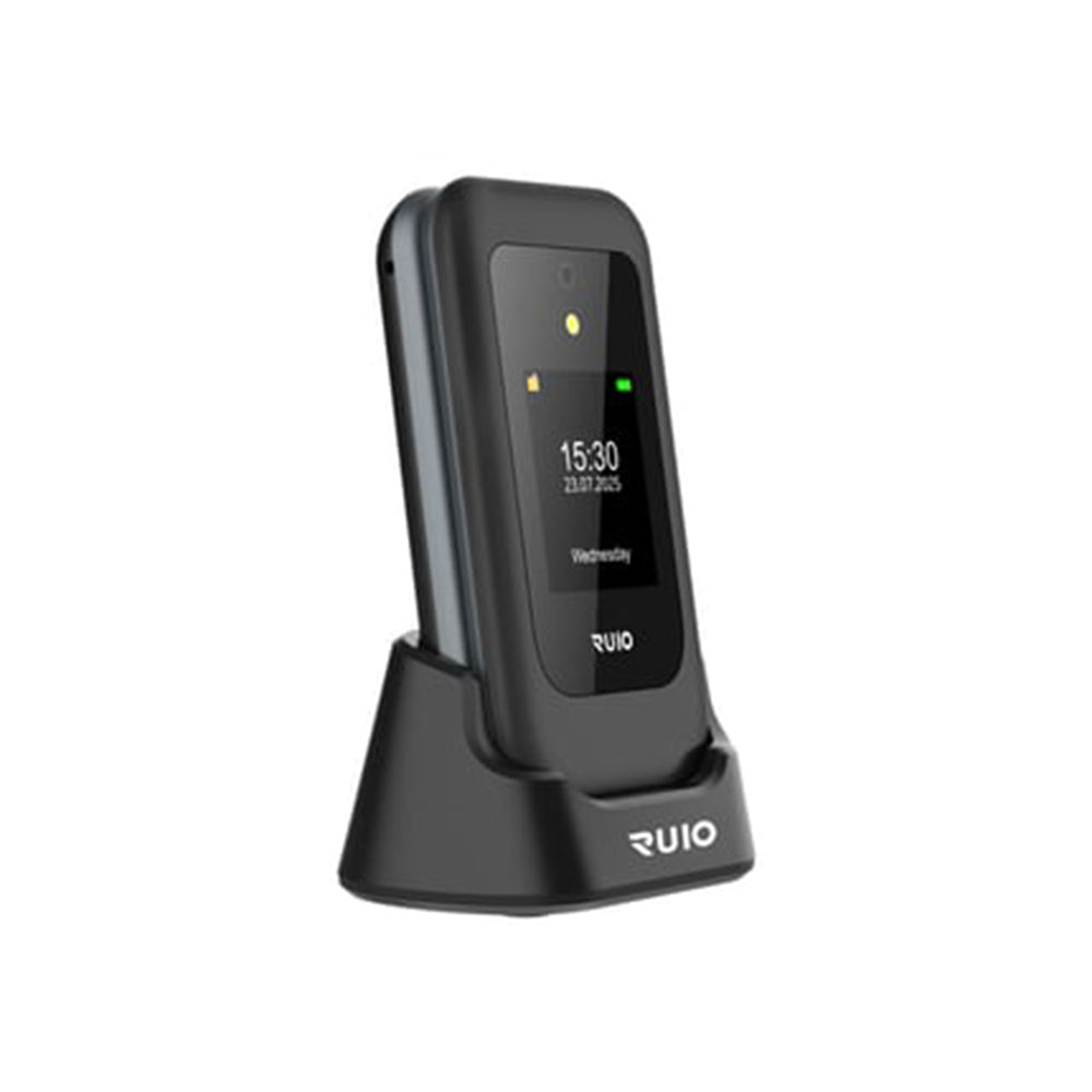 RUIO S1 Flip Phone 128 GB / 4GB - Black