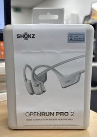 Thumbnail for OPEN BOX Shokz OpenRun Pro 2 Premium Bone Conduction Sport Headphones - Silver