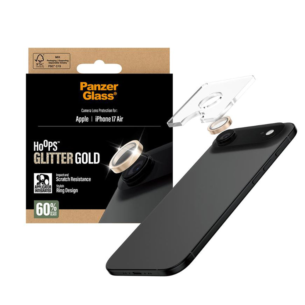 PanzerGlass Hoops Lens Protector for iPhone Air - Glitter Gold