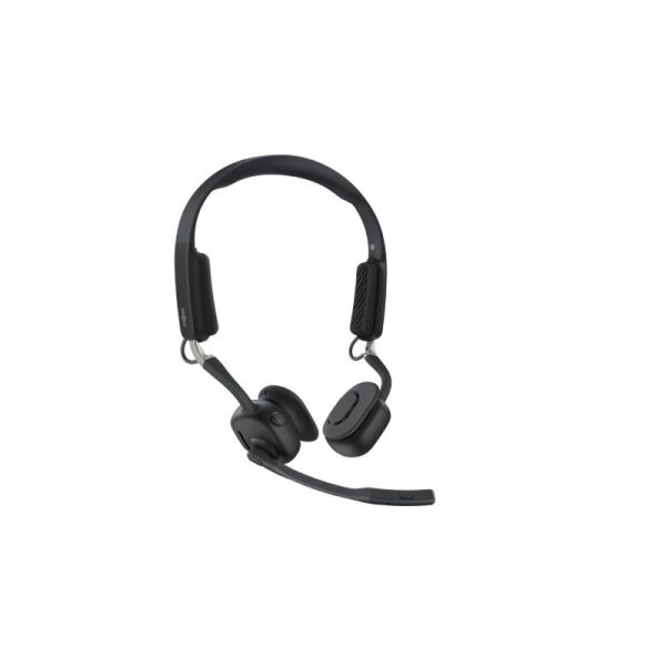 Shokz OpenMeet UC Open-Ear Wireless Bluetooth USB-A headset- Black