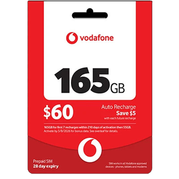 Vodafone $60 Starter Pack SIM Card