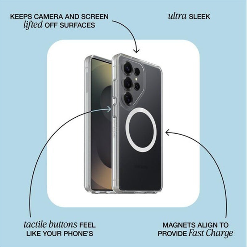 OtterBox Symmetry Case with Magnets Suits for Samsung Galaxy S26 Ultra - Black