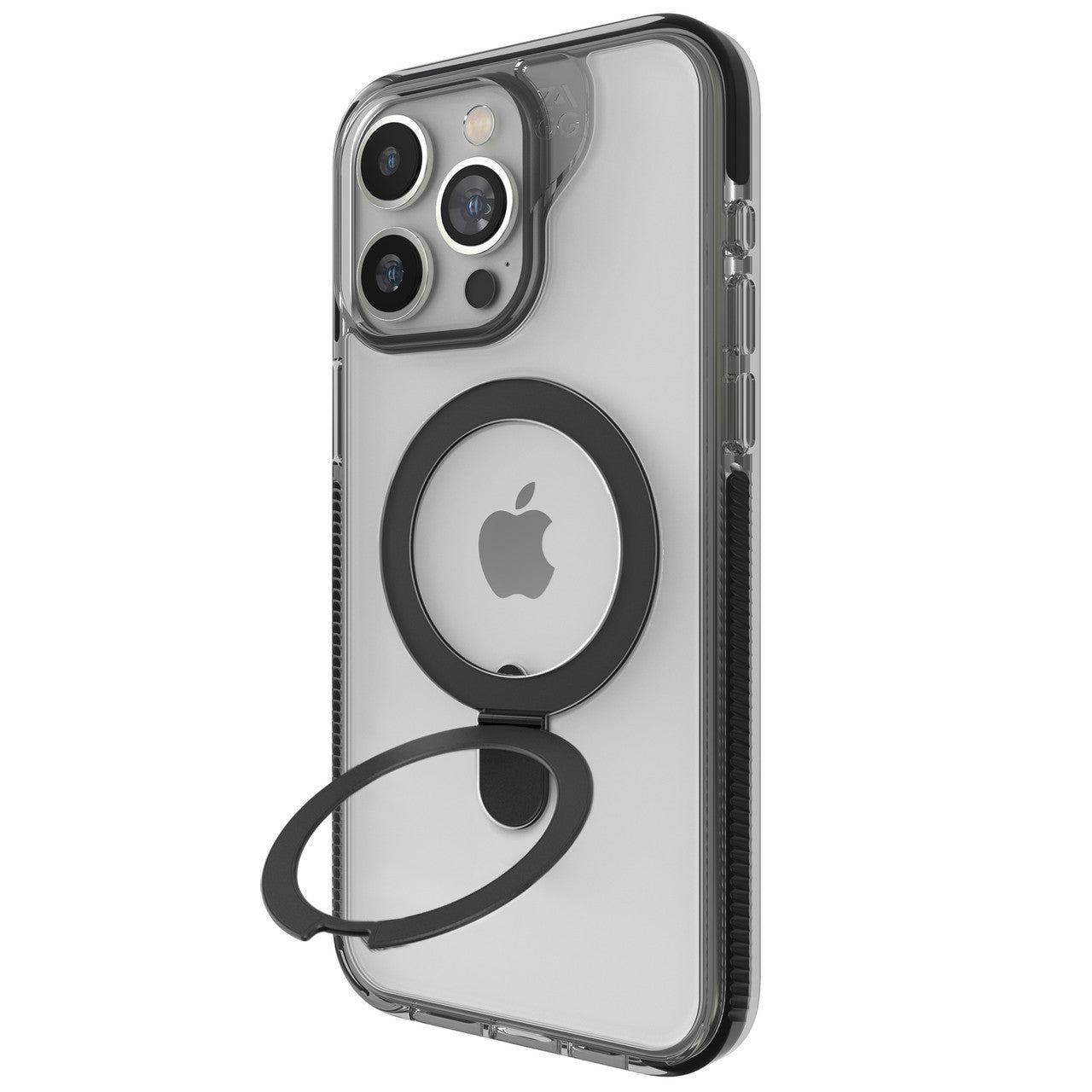 Santa Cruz Snap Case Ring Stand | iPhone 15 - Clear/Black