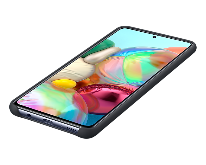 Samsung Galaxy A71 Silicone Cover - Black