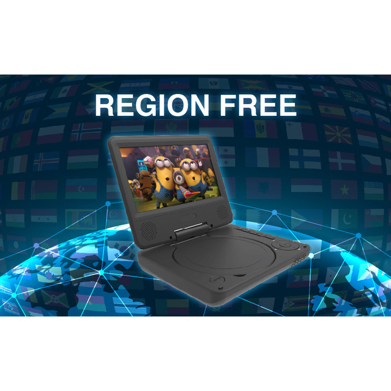 Laser Portable DVD Player 7 inch