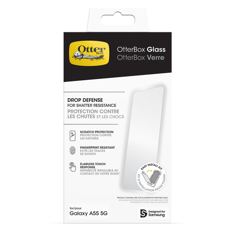 PanzerGlass SAFE UltraWide Fit Screen Protector for Samsung Galaxy A55 - Clear