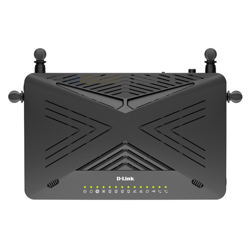 D-LINK Dual Band Wireless AX3000 VDSL2 / ADSL2+ Modem Router with VOIP - Black