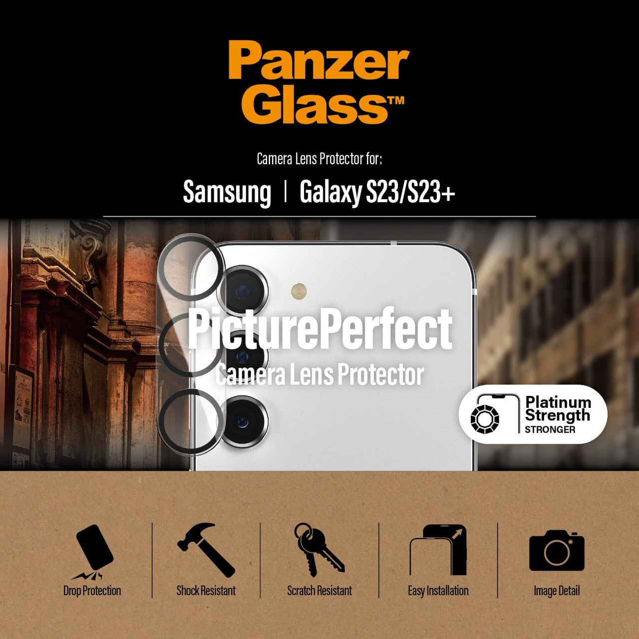 Panzer Glass Lens Protector For Samsung Galaxy S23/Galaxy S23 Plus