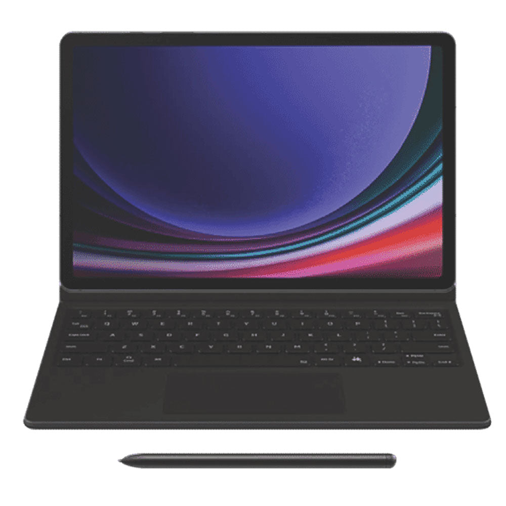 Samsung Book Cover Keyboard with Trackpad for Galaxy Tab S9 / S9FE  - Black