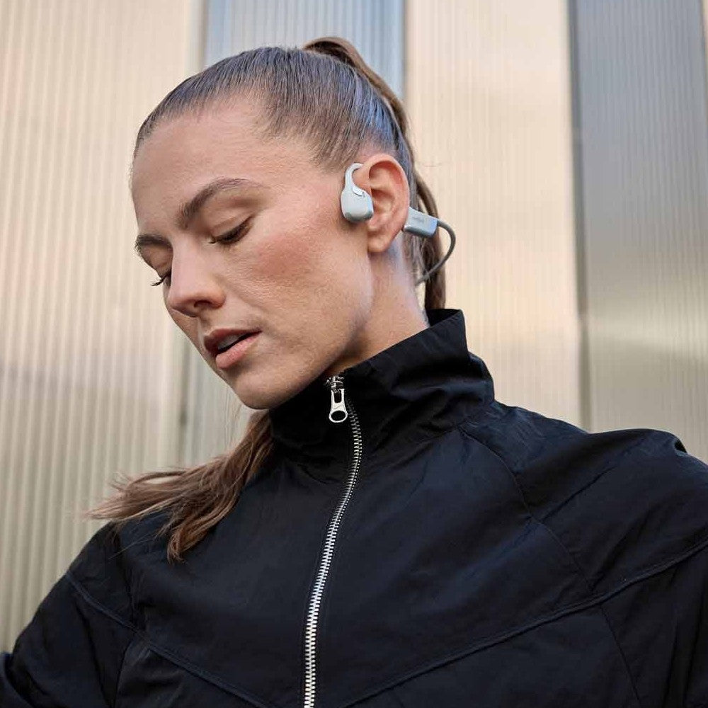 OPEN BOX Shokz OpenRun Pro 2 Premium Bone Conduction Sport Headphones - Silver