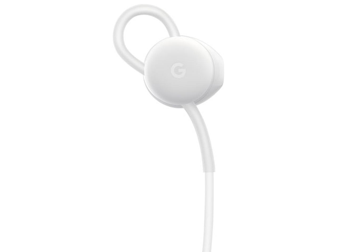 Google Pixel In-Ear Wired Digital Earbuds Headset for USB-C Phones - White (ECO-Friendly Packaging)