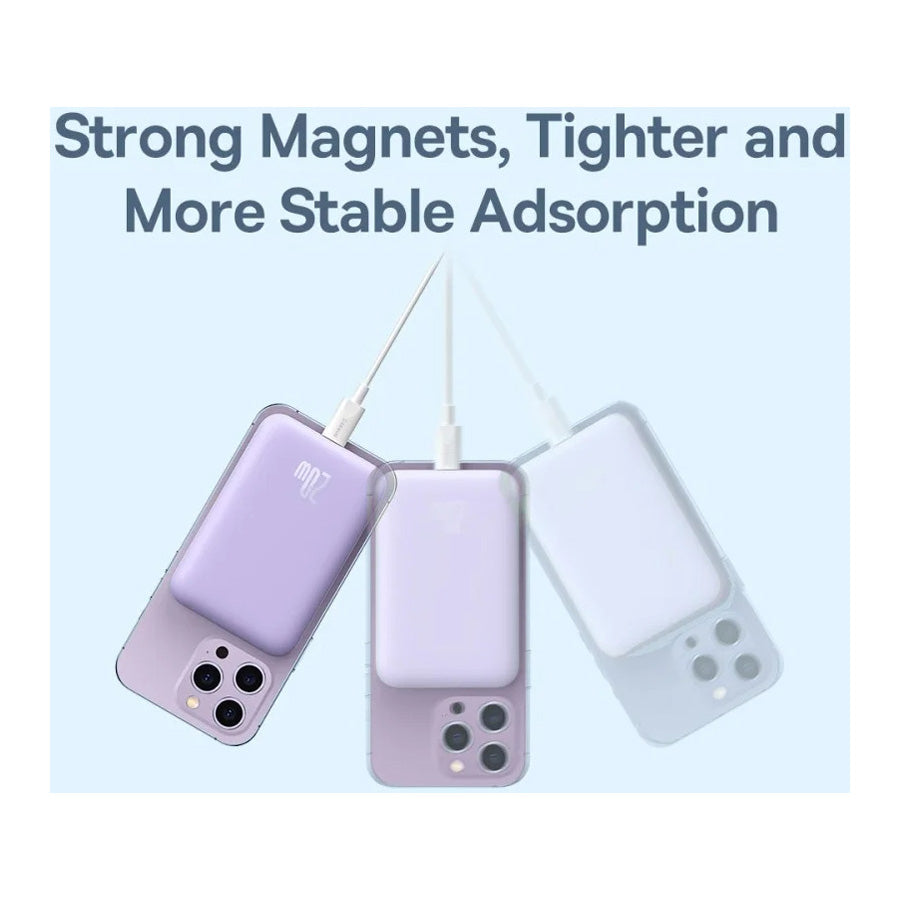 Baseus Magnetic Mini Air 6000mAh 20W Power Bank - Purple
