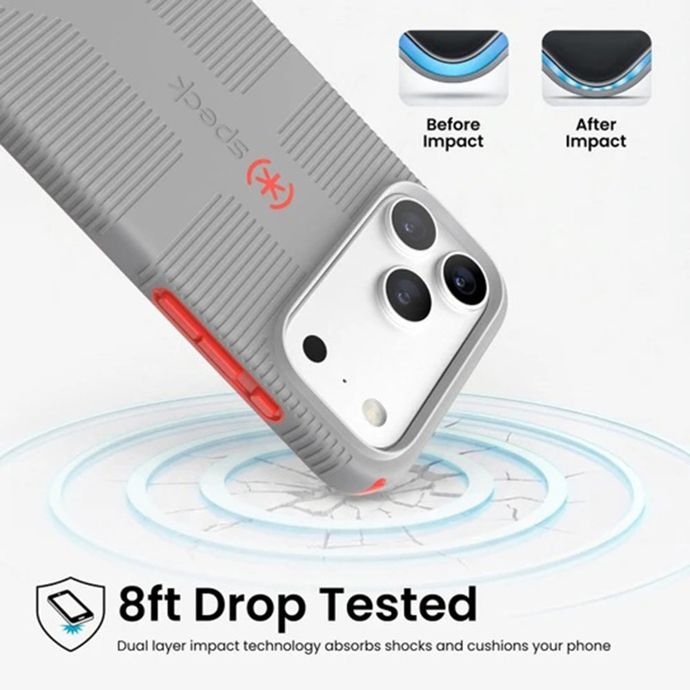 Speck CandyShell Grip MagSafe Case for iPhone 18 Pro Max - Overcast Grey