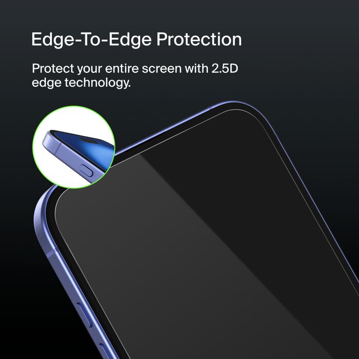Belkin UltraGlass 2 Screen Protector for iPhone 16 Plus / 15 Plus / iPhone 14 Pro Max