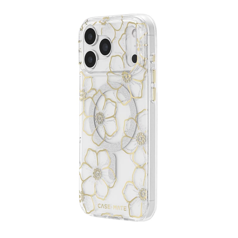 Case-Mate Floral Gems MagSafe Case for iPhone 17 Pro Max - Gold