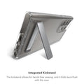 ZAGG Crystal Palace Samsung Galaxy S24 Ultra Case with Kickstand - Clear