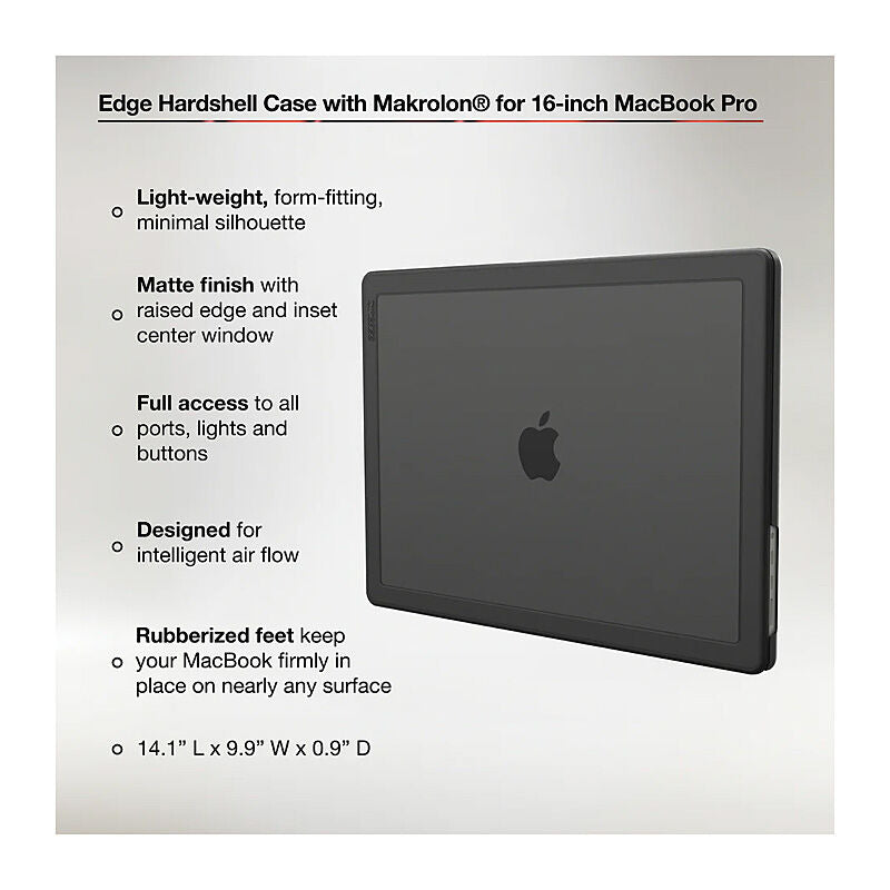 Incase Edge Hardshell Case for MacBook Pro 16-inch - Black