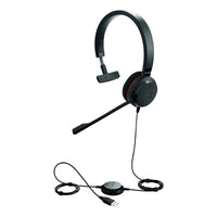 Thumbnail for Jabra Evolve 20 UC Mono SE Professional Headset, Active Noise - Black