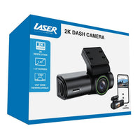 Laser 2K Dash Camera WiFi App Control - Black