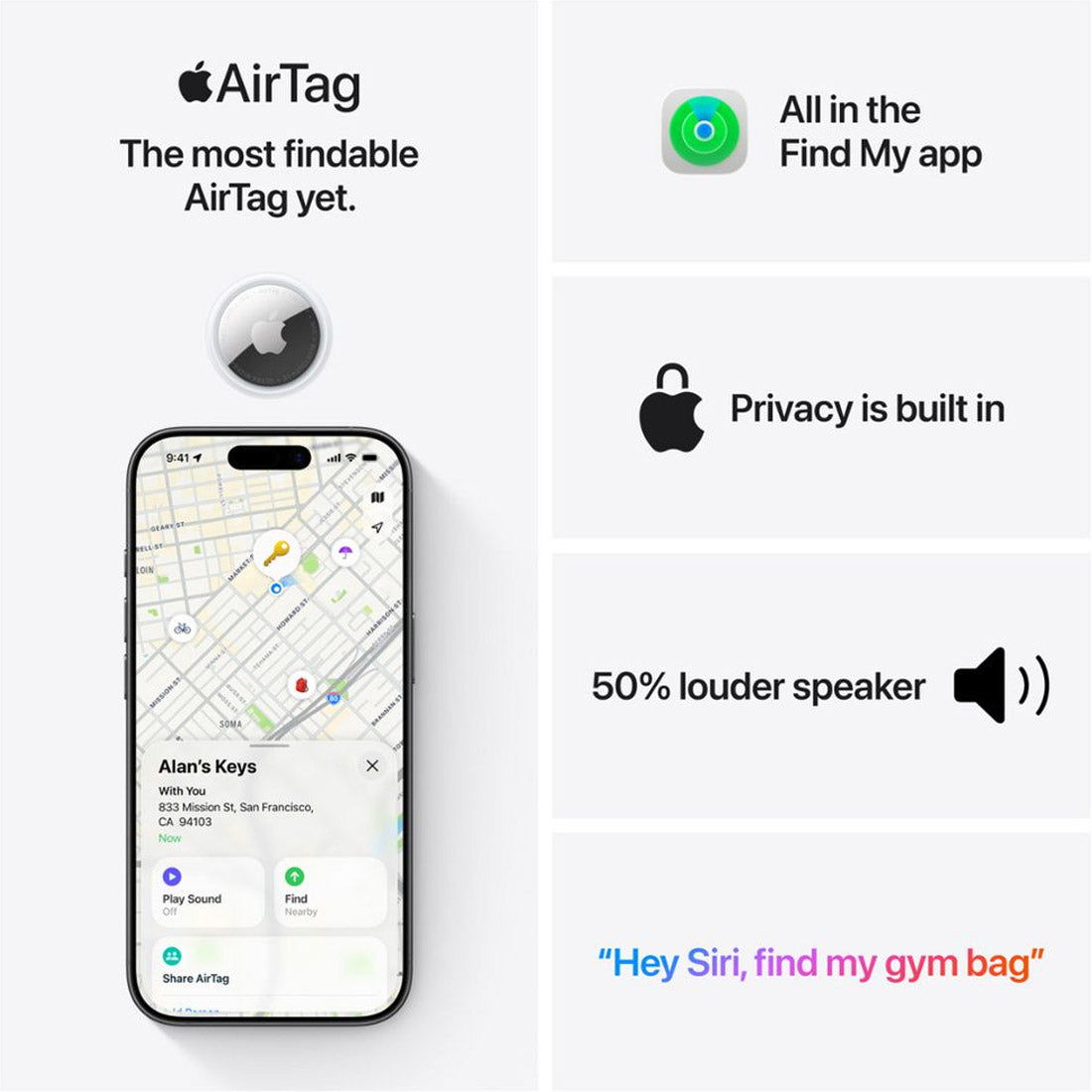 Apple AirTag 2nd Gen - 4 Pack