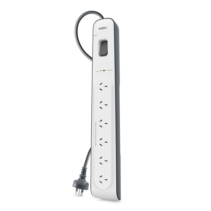 Belkin SurgeMaster 6 Outlet Surge Protection Strip with 2M Power Cord