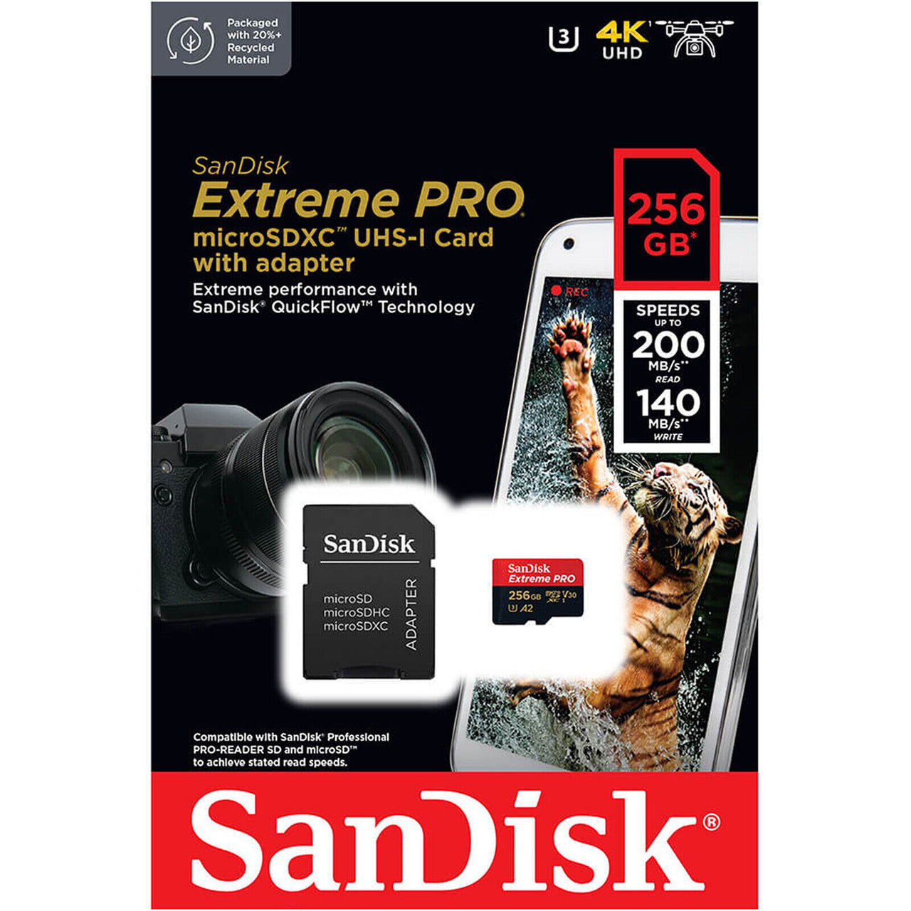SanDisk Extreme Pro Micro SD 256GB Memory Card