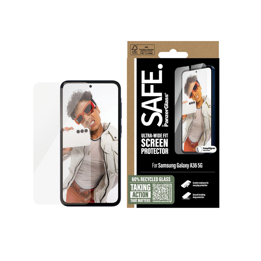 PanzerGlass UtraWide Fit Screen Protector for Samsung Galaxy A36 5G - Clear