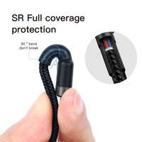 Thumbnail for Baseus Versatile Two-for-Two Fast Charging Cable U+C to C+L 60W 2M for 15 / 16 / 17 Series