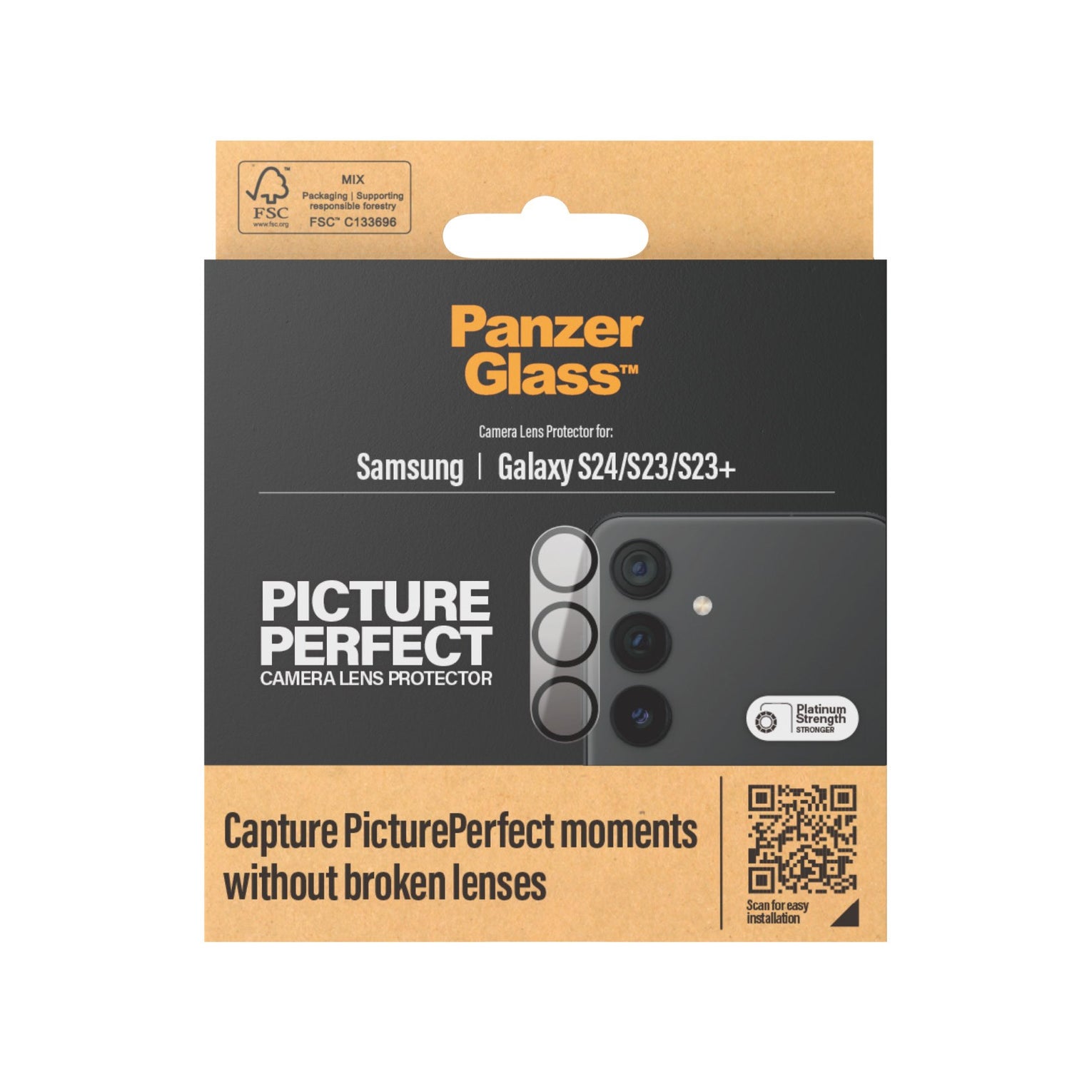 PanzerGlass Picture Perfct Lens Protector for Samsung Galaxy S24 - Clear