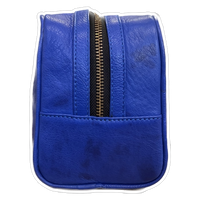Thumbnail for Leather United Unisex Dopp Toiletry Kit Bag - Blue (Genuine Leather)