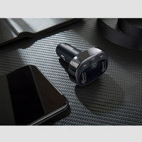 Thumbnail for Baseus Car Bluetooth MP3 FM Transmitter Charger ( Micro SD+ DUAL USB charging) - Black