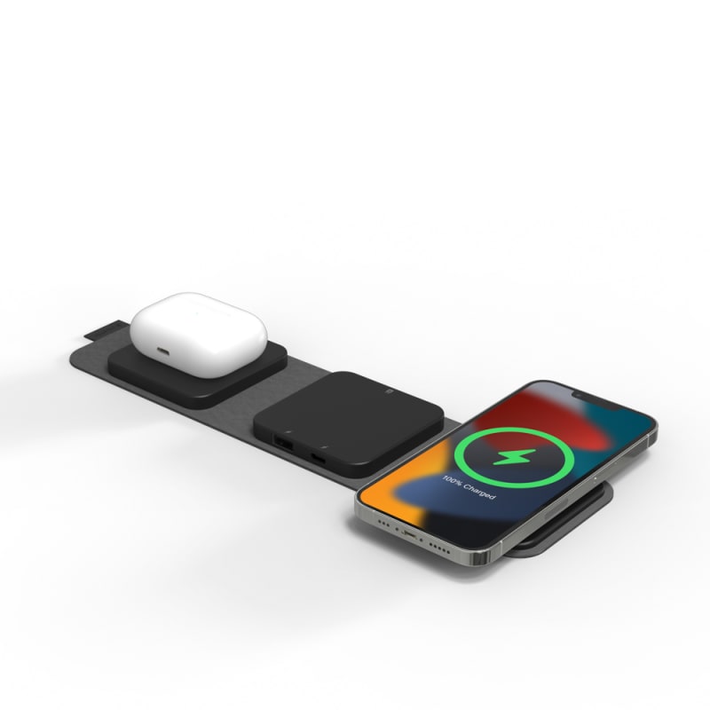 Mophie Snap+ MagSafe Wireless Multi-Device includes 30W Travel Charger Qi Devices