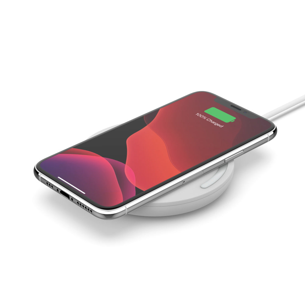 Belkin BoostCharge Wireless 15W Charging Pad Universally Compatible - White